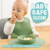 UpwardBaby Led Weaning Supplies - Suction Plates for Baby - Spoons Self Feeding 6 months Suction Bowls Silicone Plates - Toddler Plates Bowls Self Eating - Infant First Stage BLW Utensils 6-12 Months - Image 8