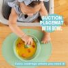 UpwardBaby Led Weaning Supplies - Suction Plates for Baby - Spoons Self Feeding 6 months Suction Bowls Silicone Plates - Toddler Plates Bowls Self Eating - Infant First Stage BLW Utensils 6-12 Months - Image 5